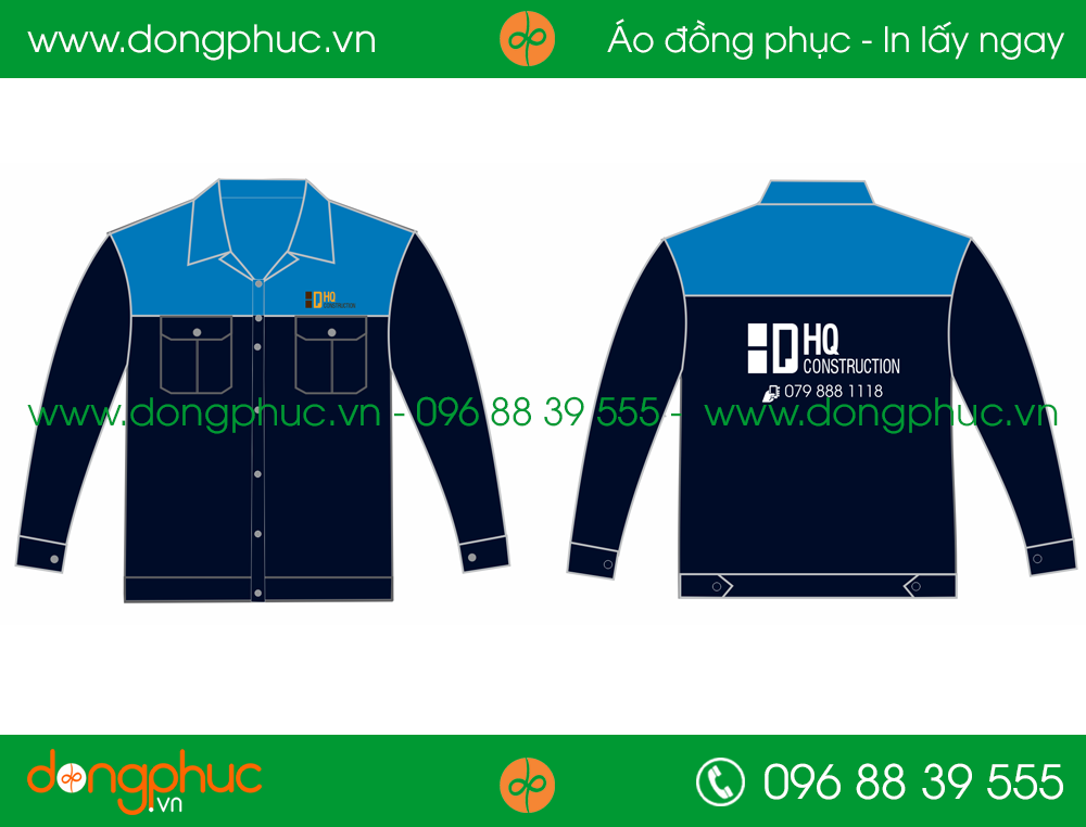 Áo bảo hộ đồng phục cty DHQ